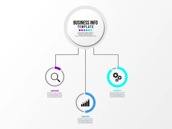 Vektor Infographic Formgivningsmall Med Alternativ Steg Och Ikoner Marknadsföring Kan — Stock vektor