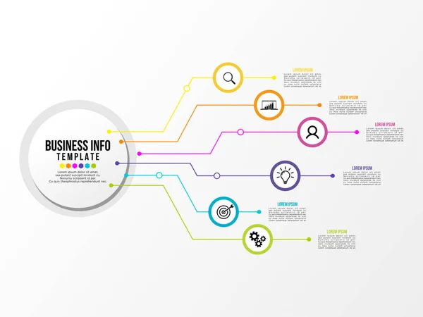 Modelo Design Infográfico Vetor Com Passos Opções Ícones Marketing Podem — Vetor de Stock