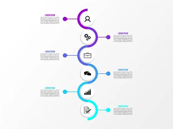 Modelo Design Infográfico Vetor Com Passos Opções Ícones Marketing Podem —  Vetores de Stock