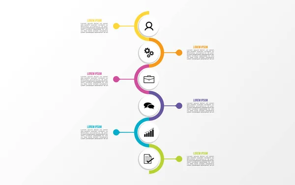Шаблон Векторного Инфографического Дизайна Опциями Шаги Маркетинговые Иконки Могут Использованы — стоковый вектор