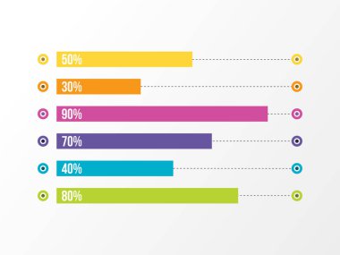 Vektör Infografik tasarım şablonu seçenekleri adımlar ve pazarlama simgeleri ile bilgi grafiği, sunumlar, süreç, diyagramları, yıllık raporlar, iş akışı düzeni için kullanılabilir. Vektör Illustration
