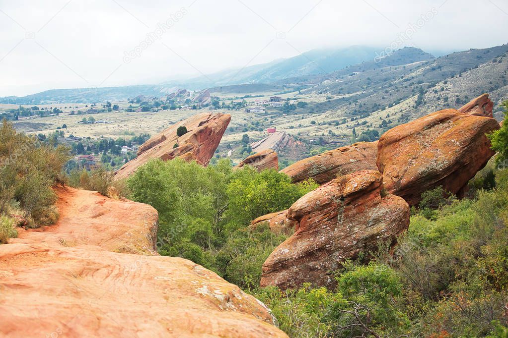 Hiking Trail at Red Rocks Park in Morrison, Colorado