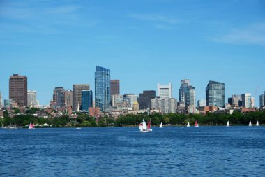Boston manzarası içinde yaz