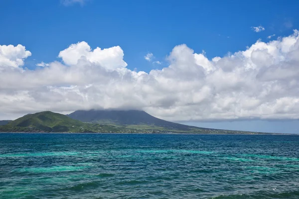 Pohled Ostrova Nevis Kitts — Stock fotografie