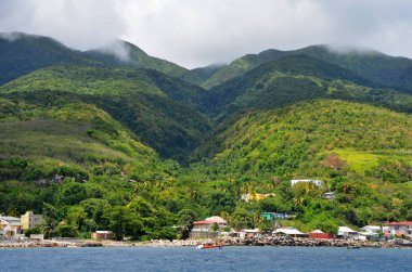 Görünüm, ada, St Kitts tekne