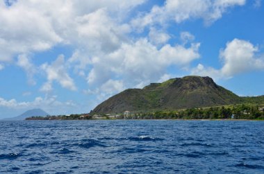 Görünümü, Brimstone Hill Fortress National Park için yapılan St. Kitts okyanustan
