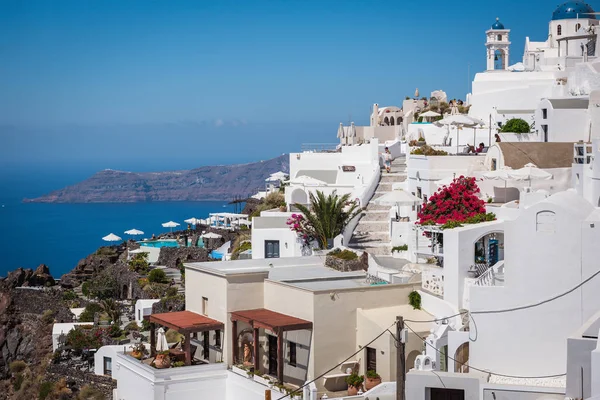 Santorini Greece August 2018 Traditional Greek Architecture Santorini Island Beautiful — Stock Photo, Image