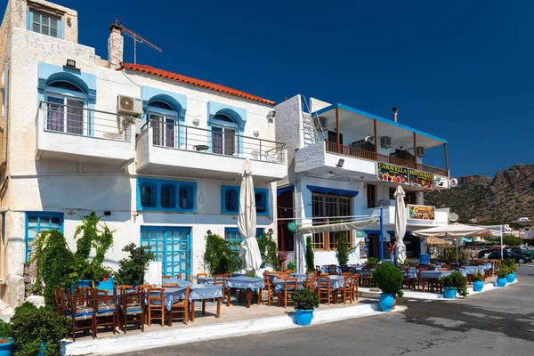 Palaiochora Görögország Augusztus 2018 Hagyományos Fehér Görög Építészet Fehér Falakkal — Stock Fotó