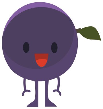 Baskı karikatür doodles yaz renk seti narenciye düz canavarlar mutlu