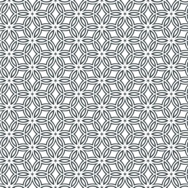 Altıgen ve üçgen doku ile soyut geometrik desen arka plan. Siyah ve beyaz dikişsiz ızgara hatları. Basit minimalist desen