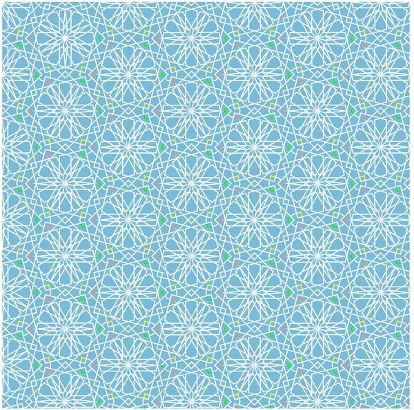 islamic Abstract geometric pattern with lines, rhombuses Seamless illustration background. blue and white illustration