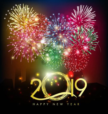 Mutlu yeni yıl 2019. Chienese yeni yıl, yıl domuzun