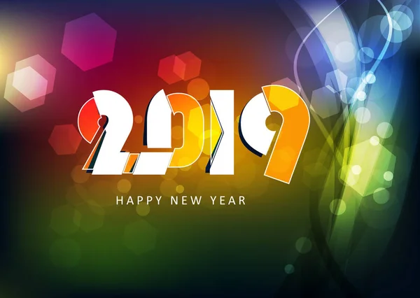 Feliz Año Nuevo 2019 Año Nuevo Chienés Año Del Cerdo — Vector de stock