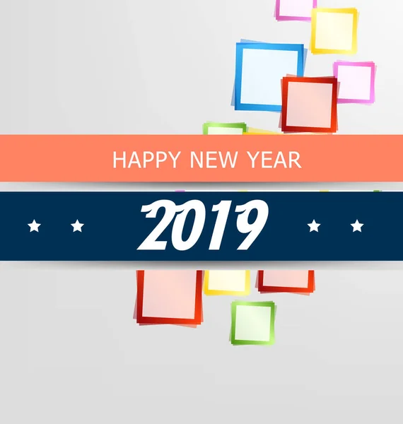 Feliz Año Nuevo 2019 Año Nuevo Chienés Año Del Cerdo — Vector de stock