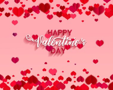 El Happy Valentine's gün metin Sevgililer günü logo rozet/simge olarak kabataslak. Sevgililer günü poster/kart/davet/banner. Romantik teklif vektör yazı tipografi. Sevgililer günü hat