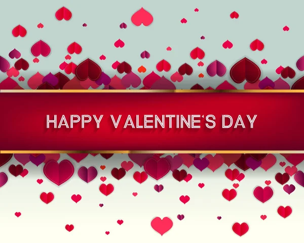 Mano Dibujada Texto Del Día San Valentín Feliz Como Insignia — Vector de stock