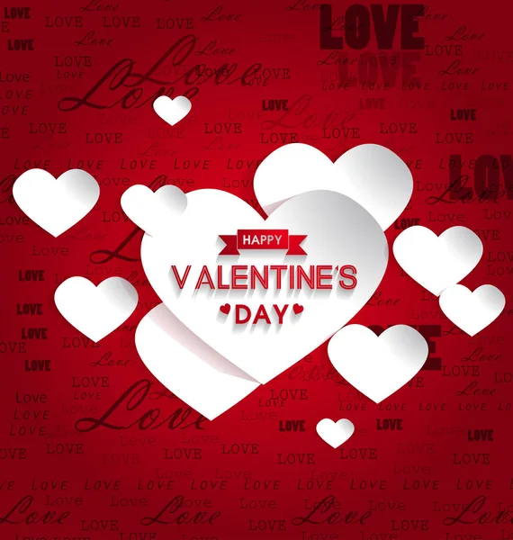 Ручной Набросок Текста Happy Valentine Day Логотип Значка Иконки Дня — стоковый вектор