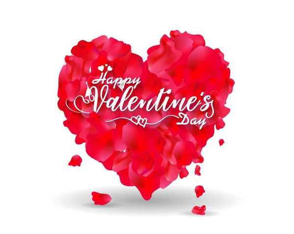 Esquissé Main Happy Valentine Day Text Valentine Day Logotype Badge — Image vectorielle