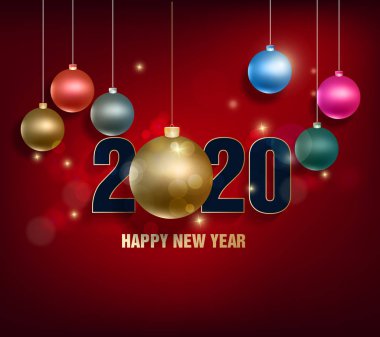 Happy yeni yıl 2020, mutlu Noeller. Mutlu Çin yeni yıl 2020 Rat yıl, Çince karakterler demek mutlu yeni yıl, zengin. ay yeni yıl 2020.