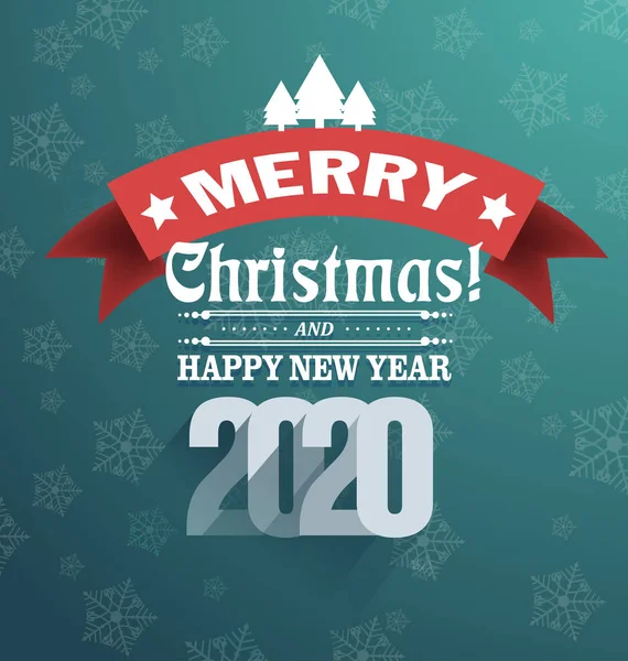 Feliz Ano Novo 2020 Feliz Natal Feliz Ano Novo Chinês — Vetor de Stock