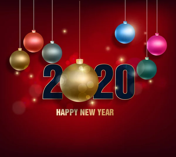 Buon Anno 2020 Buon Natale Felice Anno Nuovo Cinese 2020 — Vettoriale Stock