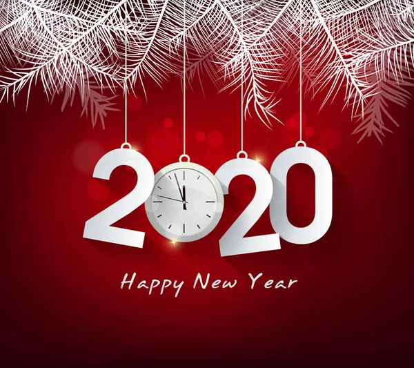 Buon Anno 2020 Buon Natale Felice Anno Nuovo Cinese 2020 — Vettoriale Stock