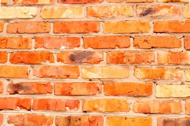 eski kırmızı tuğla evin duvar. tasarımcılar için doku ve arka plan