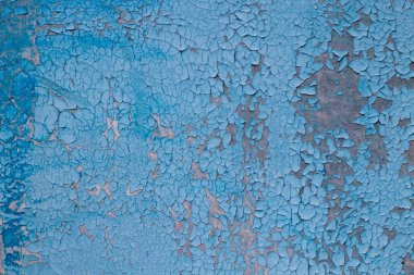 tasarımcılar için kaba arka plan. Eski kırık mavi boya dokusu. Beton duvardaki eski kırık boya.