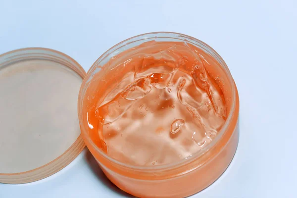 Creme Gel Cosmético Recipiente Plástico — Fotografia de Stock