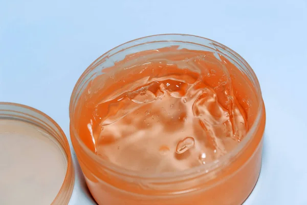 Creme Gel Cosmético Recipiente Plástico — Fotografia de Stock