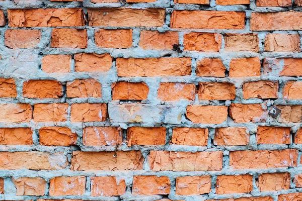 Muro Della Casa Del Vecchio Mattone Rosso Texture Sfondo Progettisti — Foto Stock