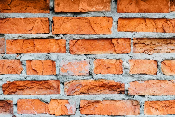 Muro Della Casa Del Vecchio Mattone Rosso Texture Sfondo Progettisti — Foto Stock