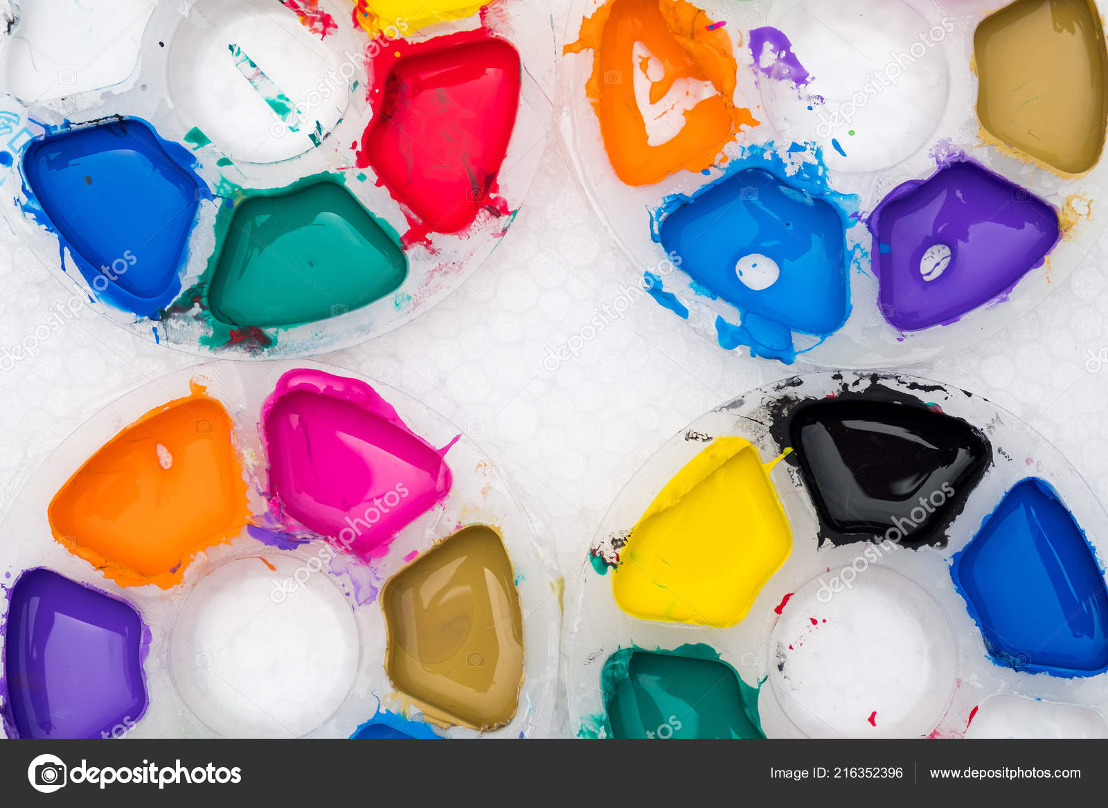 kids paint palette