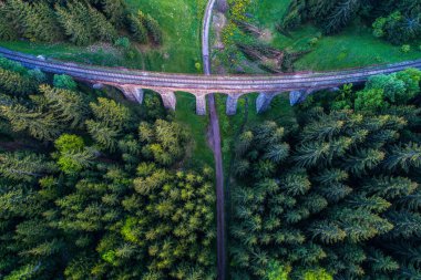 Telgart, Slovakya yakınındaki tarihi tren viyadük