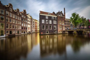 Hollanda'nın amsterdam kanalları
