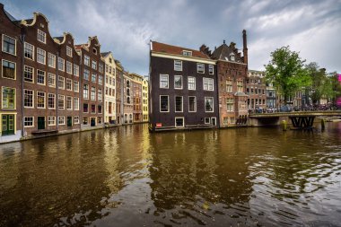 Hollanda'nın amsterdam kanalları