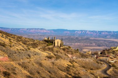 Arizona Jerome dağ town doğal görünümünü