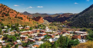 Panorama of Bisbee and Mule Mountains in Arizona