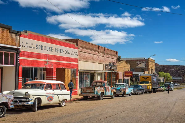 Rua Erie histórica em Lowell, agora parte de Bisbee, Arizona — Fotografia de Stock