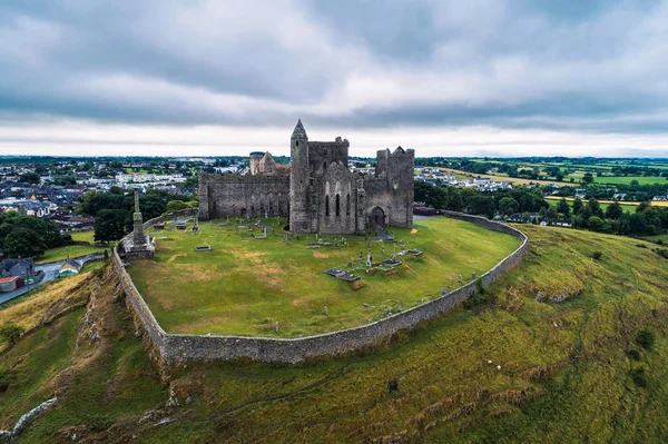 Aerial view of the Rock of Cashel in Ireland — Stock Photo, Image