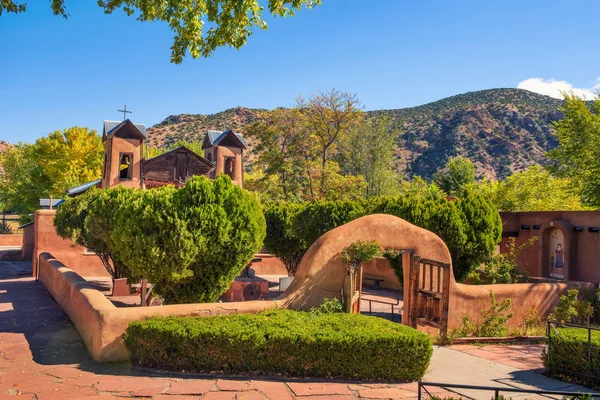 El Santuario De Chimayo zabytkowego kościoła w Nowym Meksyku — Zdjęcie stockowe