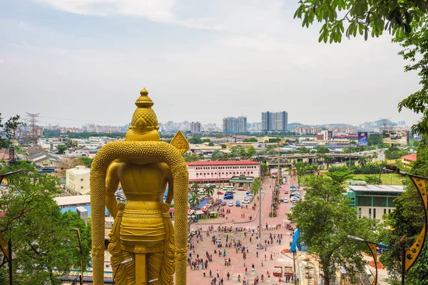 Lord Murugan-Statue am Eingang zu den Batu-Höhlen in der Nähe von Kuala Lumpur, Malaysia — Stockfoto