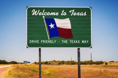 Texas devlet işareti hoş geldiniz