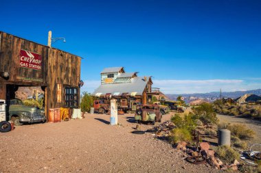 Nelson Ghost Town Las Vegas, Nevada yakınlarındaki El Dorado Kanyon bulunan