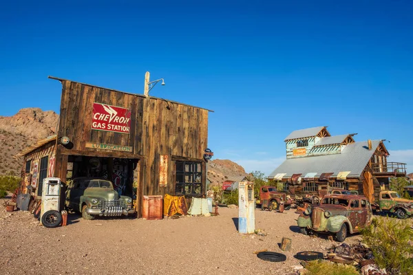 Nelson città fantasma situata nel Canyon El Dorado vicino Las Vegas, Nevada — Foto Stock