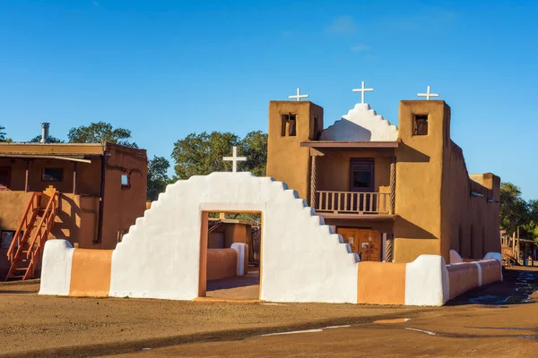 Chiesa di San Geronimo a Taos Pueblo, Nuovo Messico — Foto Stock