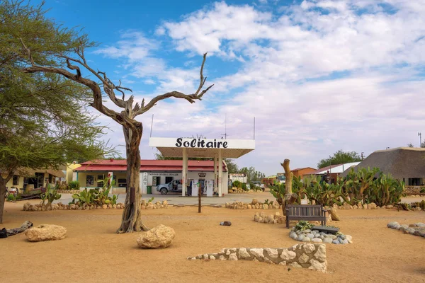 Solitaire gas station near the Namib-Naukluft National Park in Namibia — Stock Photo, Image