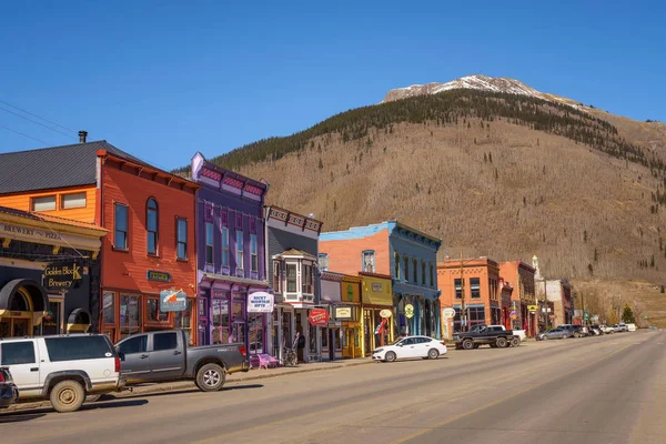 Colorful buildings of the Silverton Historic District — Stock Photo, Image