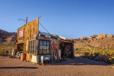 Nelson Ghost Town Las Vegas, Nevada yakınlarındaki El Dorado Kanyon bulunan