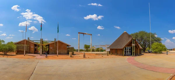 Old elephant abattoir at the Olifantsrus Camp in Etosha National Park, Namibia — Stock Photo, Image